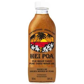 Hei Poa Pur Monoï de Tahiti Nacres Or 100ml