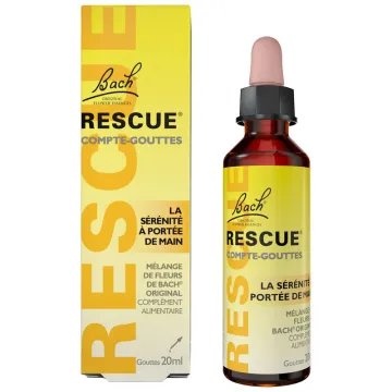 Rescue Jour Fleurs de Bach Original - Flacon compte-gouttes 20 ml