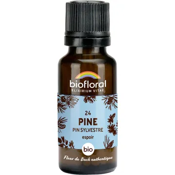 Fleur de Bach n°24 Pine bio en granules sans alcool 19,5 g – Biofloral