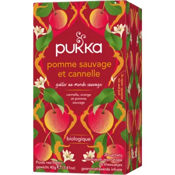Pomme Sauvage & Cannelle Infusion Bio 20 sachets Pukka