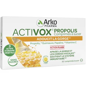 Arkopharma Activox Propolis Gorge 20 Comprimés