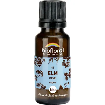 Fleur de Bach n°11 Elm bio en granules sans alcool 19,5 g – Biofloral