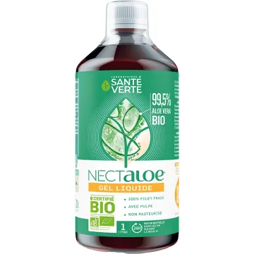 Nectaloe gel d’aloe vera bio à boire 1 L – Santé Verte