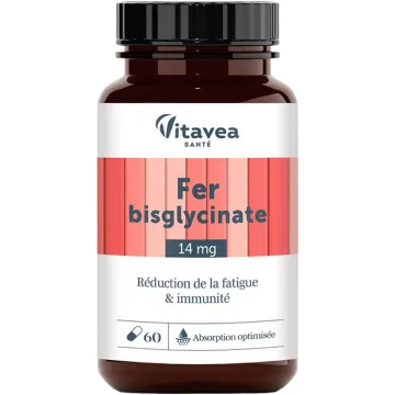 Vitavea Fer Bisglycinate 14 mg Fatigue & Immunité 60 gélules