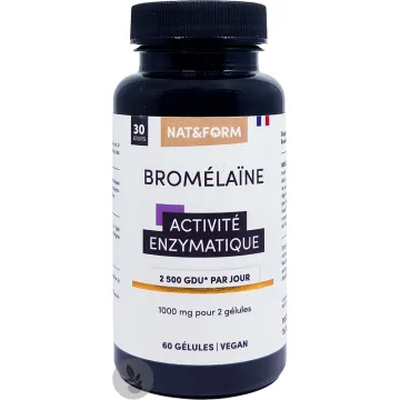 Nat & Form Bromélaïne 60 Gélules