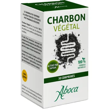Aboca Charbon Végétal Actif - Boîte de 30 comprimés