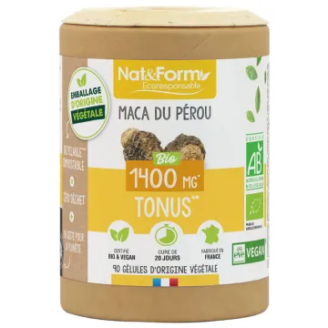 Maca du Pérou Bio 200 gélules Nat & Form