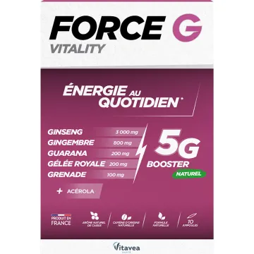 Vitavea Force G Vitality Tonus & Énergie 20 ampoules