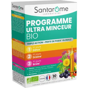 Santarome Programme Ultra Minceur Bio – 30 ampoules de 10 ml