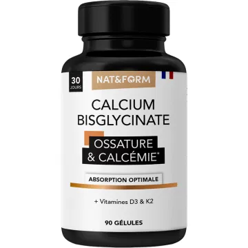 Nat & Form Calcium D3 K2 90 Gélules