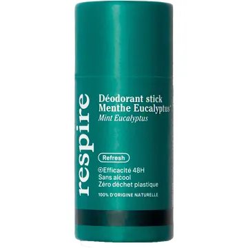 Respire Déodorant Stick Carton Menthe / Eucalyptus 48h 50 g