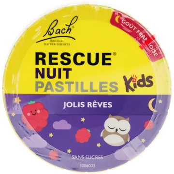 Rescue Kids Nuit Jolis Rêves Pastilles - Framboise - 50 g
