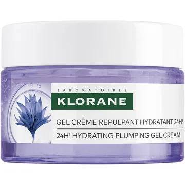 Klorane Bleuet Gel Crème Repulpant Hydratant 24h Bio 50 ml