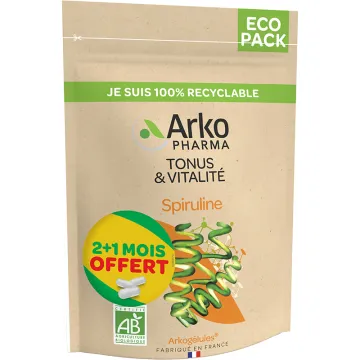 Arkopharma Arkogélules Spiruline Tonus et Vitalité Bio 270 gélules