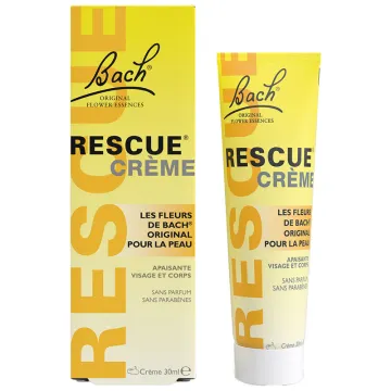Rescue Crème Apaisante Visage et Corps Fleurs de Bach - 30 g
