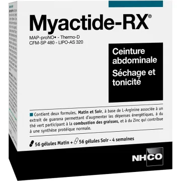 NHCO Myactide-RX Ceinture Abdominale 2 x 56 gélules