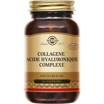Solgar Acide hyaluronique 120 mg 30 comprimés