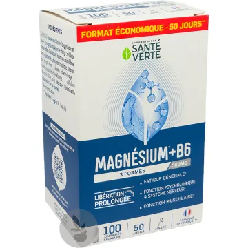 Magnésium 3 formes 360 mg 100 comprimés – Santé Verte