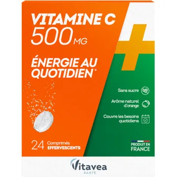 Vitavea Vitamine C 500 mg Énergie 24 comprimés effervescents