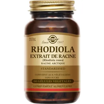 Solgar Rhodiola Extrait de racine 60 gélules végétales