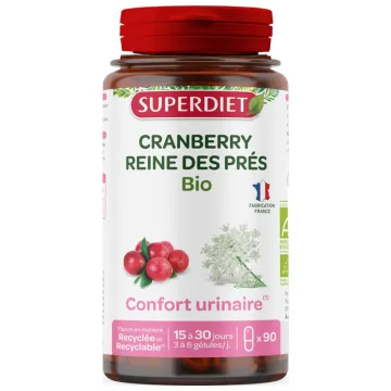 Superdiet Cranberry Confort Urinaire Bio 90 gélules
