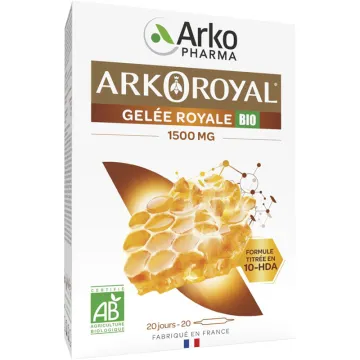Arkopharma Arkoroyal Gelée Royale Bio 1500 mg 20 ampoules