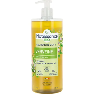 Natessance Shampooing-Douche Verveine Citronnée Bio 1 L