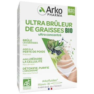 Arkopharma Arkofluides Fenouil, Maté & Artichaut Bio 30 ampoules