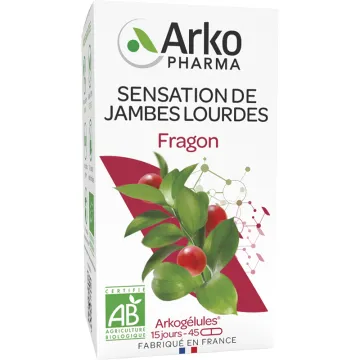 Arkopharma Arkogélules Fragon Jambes Légères Bio 45 gélules