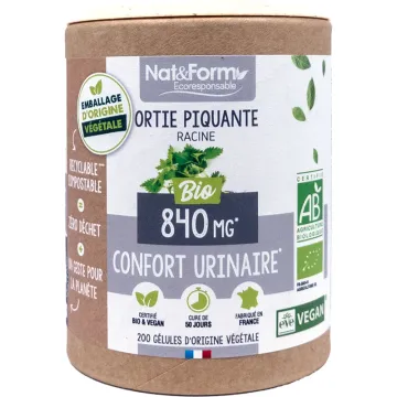 Nat & Form Ortie Piquante Racine Bio 200 Gélules Végétales
