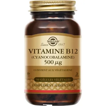 Solgar Vitamine B12 500 µg 50 gélules