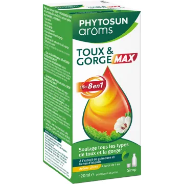 Sirop Toux et Gorge Max 120 ml – Phytosun Arôms