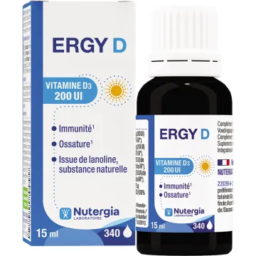 Nutergia Ergy D – Vitamine D3 200 UI – 15 ml