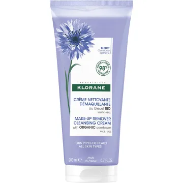 Klorane Bleuet Crème Nettoyante Démaquillante Bio 200 ml