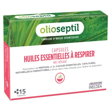 Olioseptil Capsules Huiles Essentielles à Respirer - 15 capsules