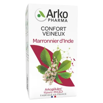 Arkogélules Marronnier d'Inde Confort Veineux Jambes Légères Bio 45 gélules