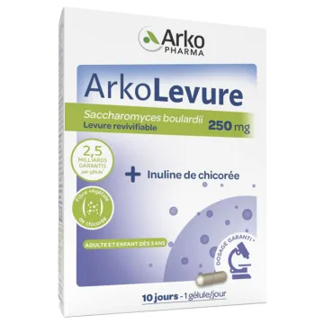 Arkopharma ArkoLevure Levure Revivifiable 250 mg 10 gélules