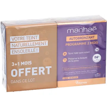 Vitavea Manhaé Autobronzant Bonne Mine 2 x 60 gélules