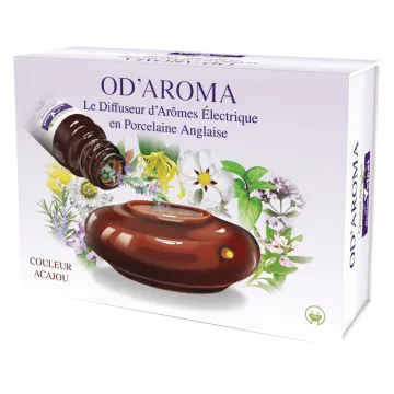 Dr Valnet Od'aroma Diffuseur d'Arômes Électrique en Porcelaine Acajou