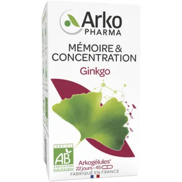 Arkopharma Arkogélules Ginkgo Bio 45 gélules