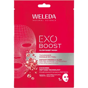 Weleda Masque Tissu Exo Boost Glow Grenade & Maca