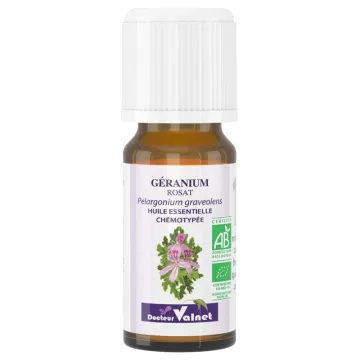 Huile Essentielle Bio Géranium Rosat Dr Valnet 10 ml