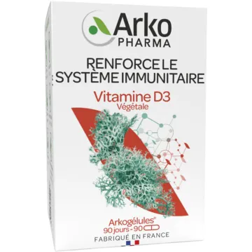 Arkopharma Arkogélules Vitamine D3 Végétale 2000 UI 90 gélules