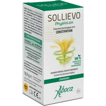 Aboca Sollievo Physiolax Constipation Comprimés - Boîte de 45