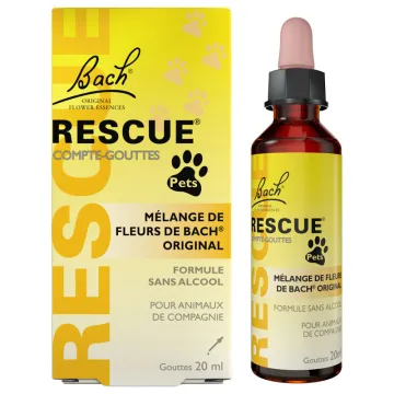 Rescue Pets Jour Fleurs de Bach pour Animaux - Sans alcool - 20 ml