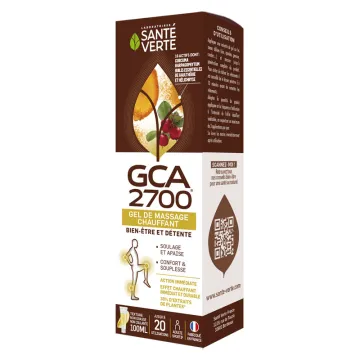 GCA 2700 Santé-Verte Gel massage chauffant ARTICULATIONS 100ML