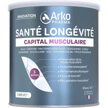 Arkopharma Capital Musculaire Santé Longévité 30 Doses 285 g