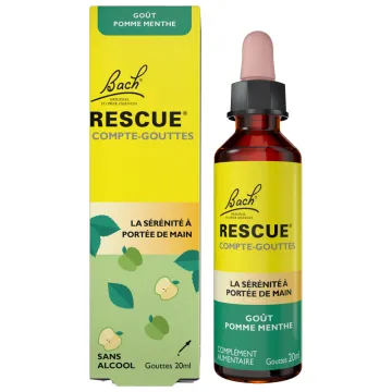 Rescue Compte-Gouttes Sans Alcool Fleurs de Bach Original - Pomme 20 ml
