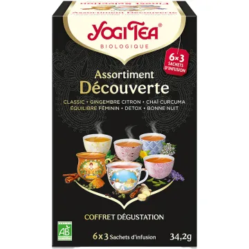 Yogi Tea Finest Selection Assortiment d'Infusions Bio 18 sachets