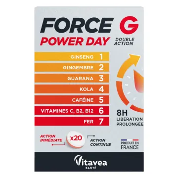 Vitavea Force G Power Day 20 Comprimés